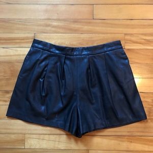 Zara faux leather short